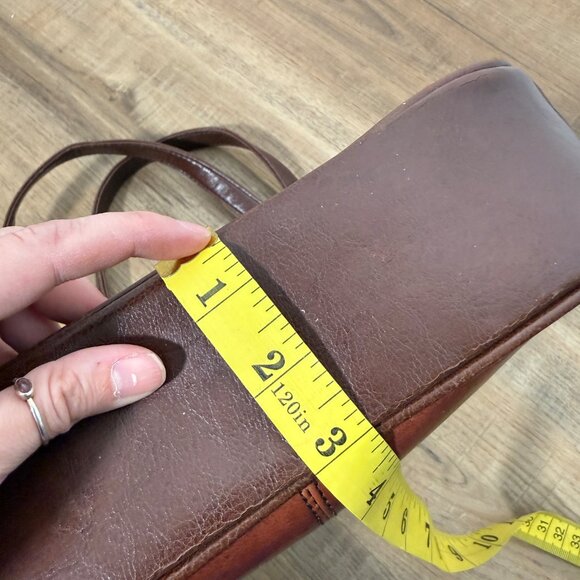 Y2K Spring Leather Shoulder Bag Brown - Picture 12 of 13